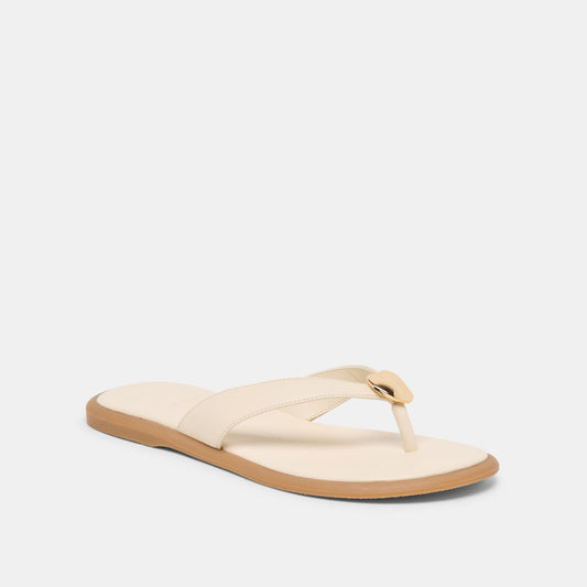Jaina Bone Leather Sandals - Dolce Vita