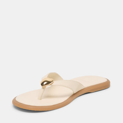 Jaina Bone Leather Sandals - Dolce Vita