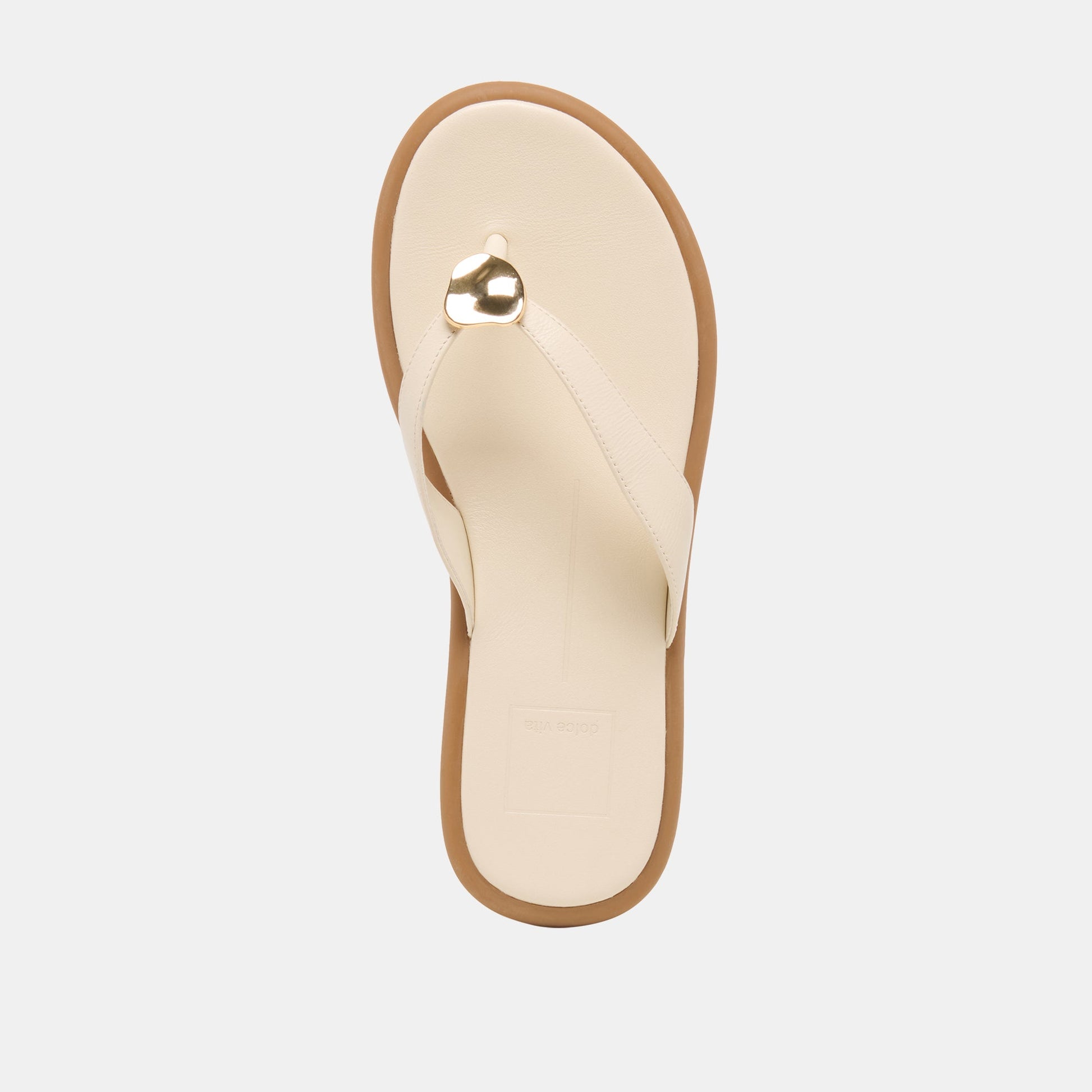 Jaina Bone Leather Sandals - Dolce Vita