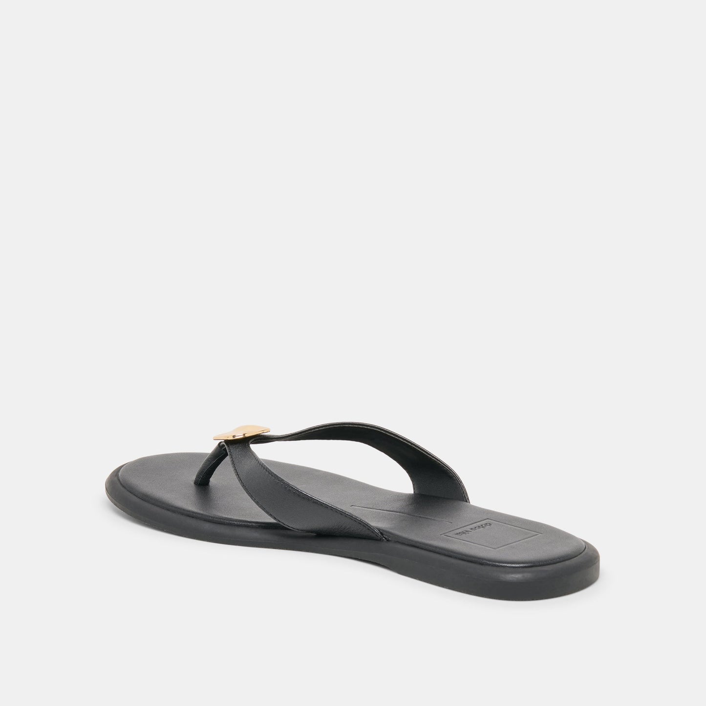 Jaina Black Leather Sandals - Dolce Vita