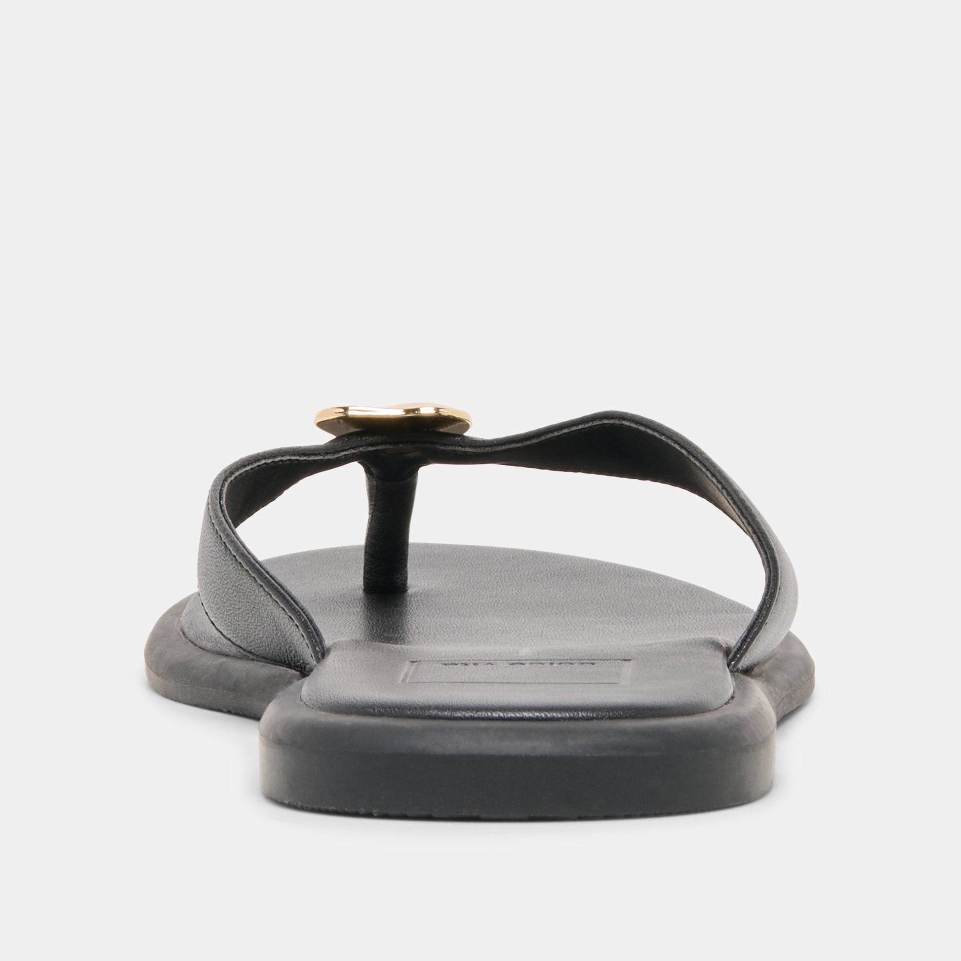 Jaina Black Leather Sandals - Dolce Vita