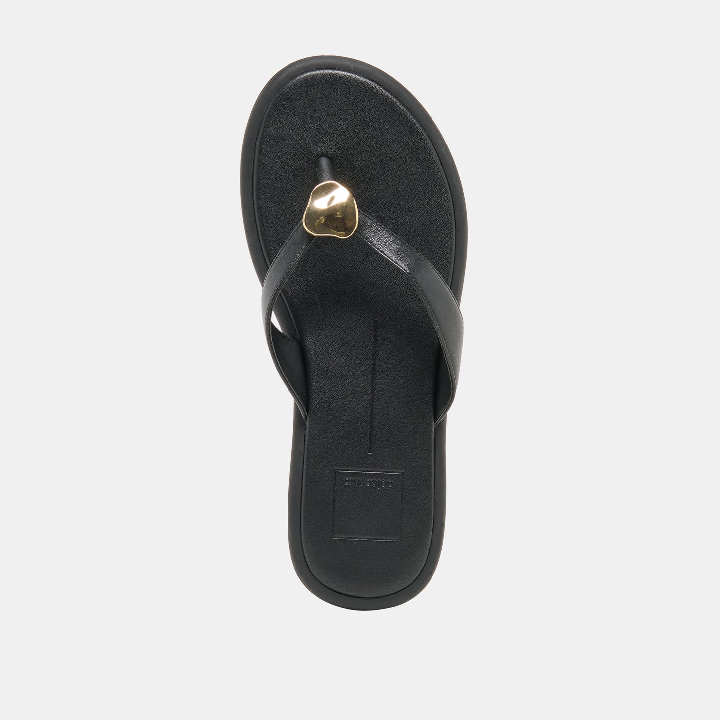 Jaina Black Leather Sandals - Dolce Vita