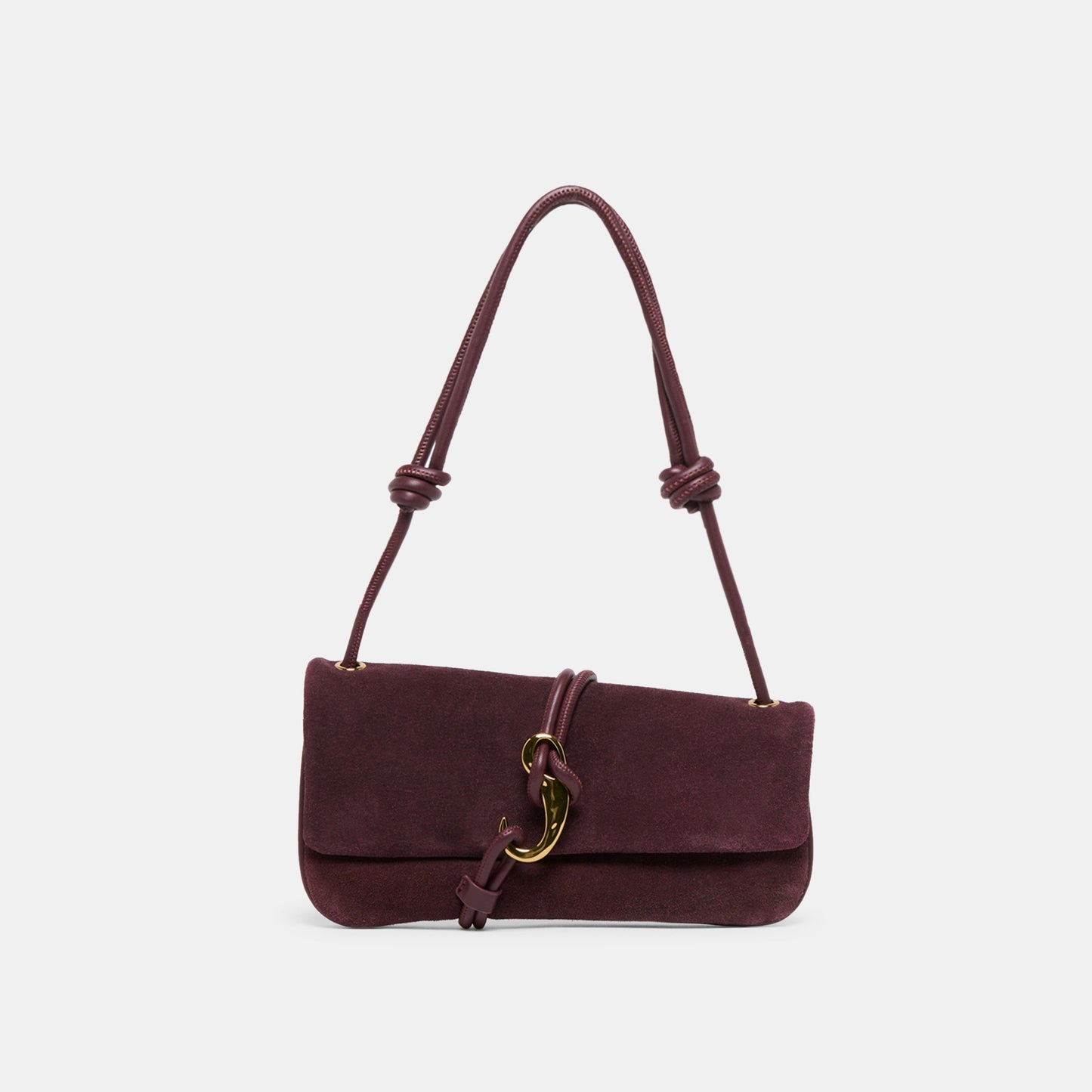 Alice Burgundy Suede Shoulder Bag - Dolce Vita