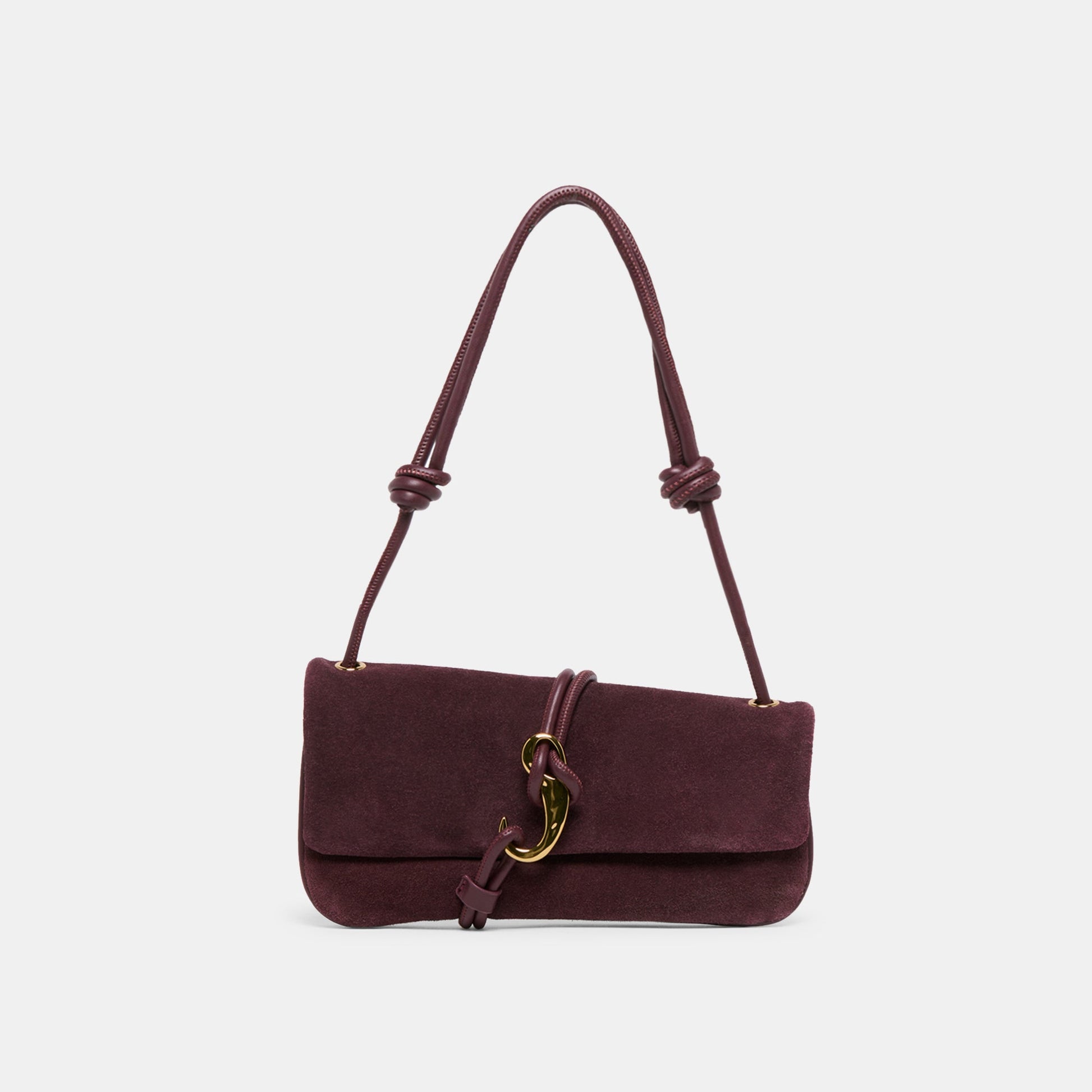 Alice Burgundy Suede Shoulder Bag - Dolce Vita
