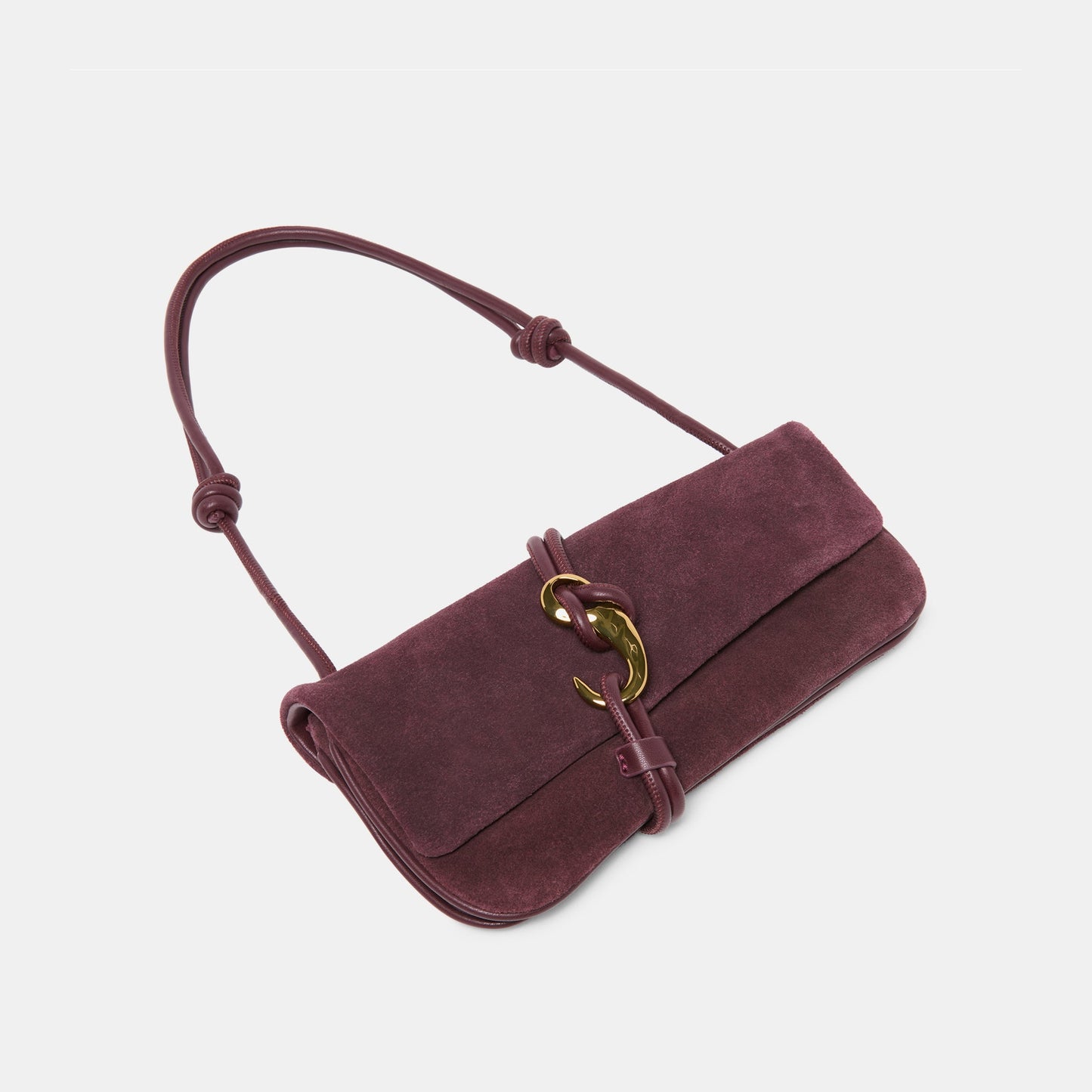 Alice Burgundy Suede Shoulder Bag - Dolce Vita