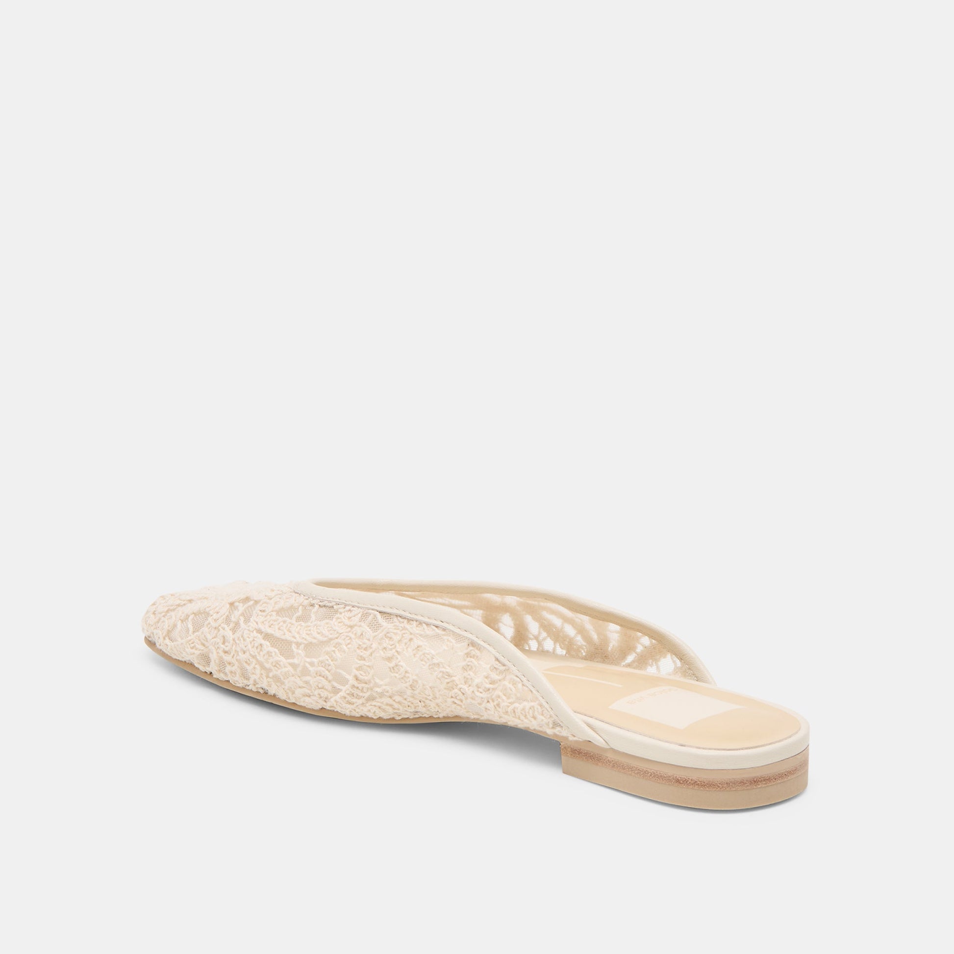 Aubrie Ivory Macrame Mesh Flats - Dolce Vita