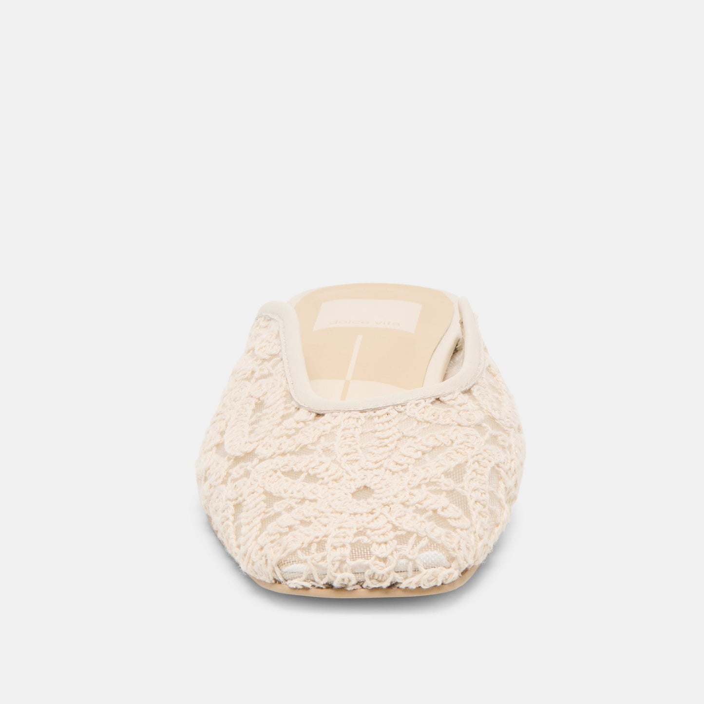 Aubrie Ivory Macrame Mesh Flats - Dolce Vita