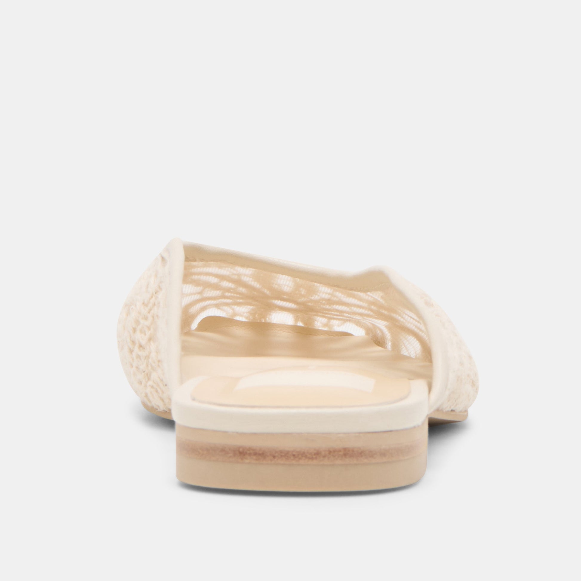 Aubrie Ivory Macrame Mesh Flats - Dolce Vita