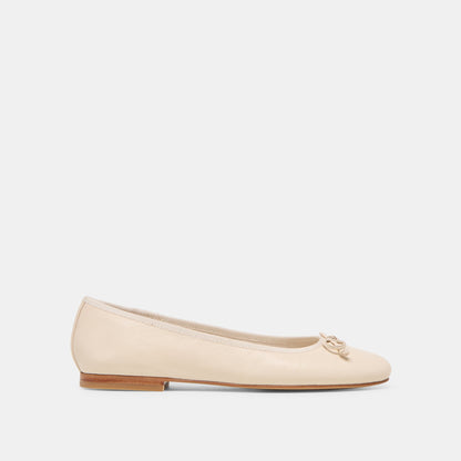 Ritla Bone Leather Ballet Flats - Dolce Vita