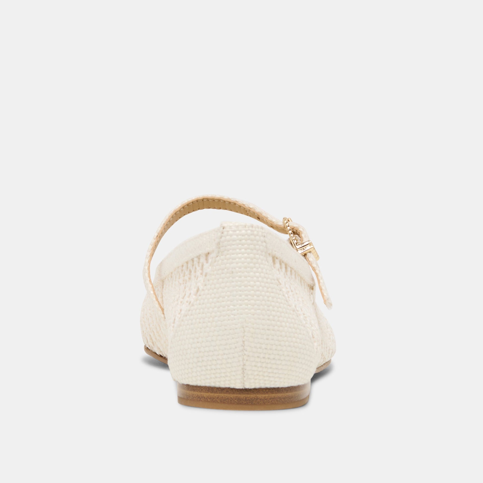 Reyes White Woven Raffia Ballet Flats - Dolce Vita
