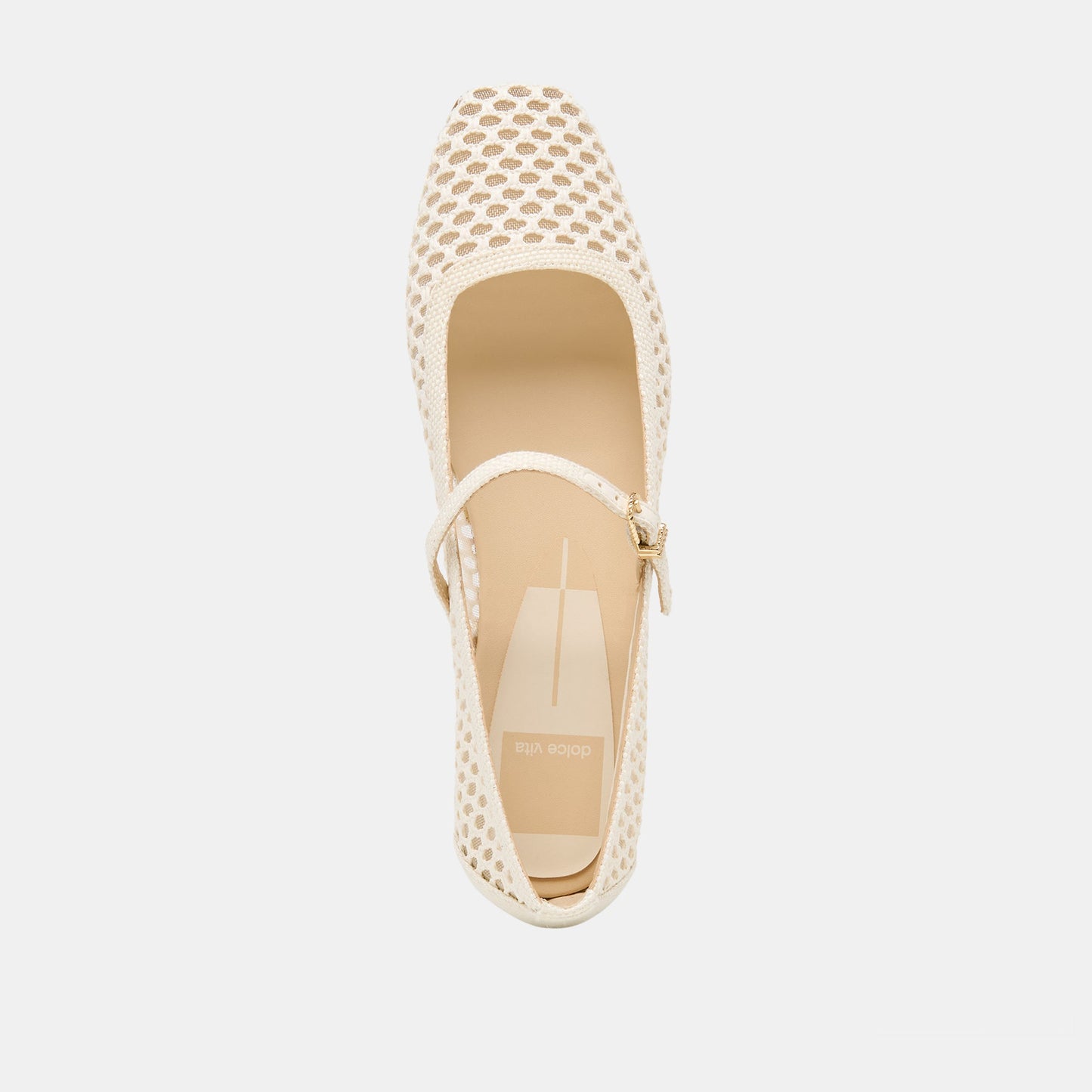 Reyes White Woven Raffia Ballet Flats - Dolce Vita