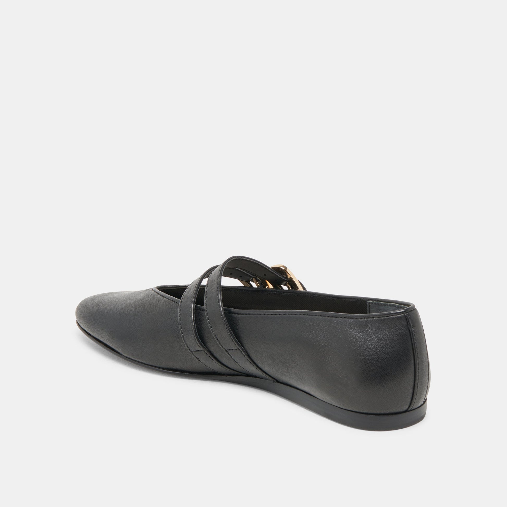 BAYLEE BALLET FLATS BLACK LEATHER - Dolce Vita
