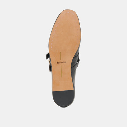 BAYLEE BALLET FLATS BLACK LEATHER - Dolce Vita