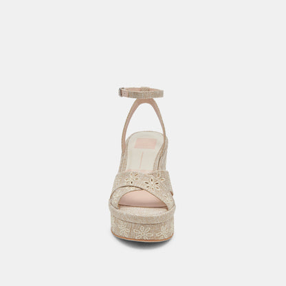 LAISHA HEELS ALMOND FLORAL EYELET - Dolce Vita