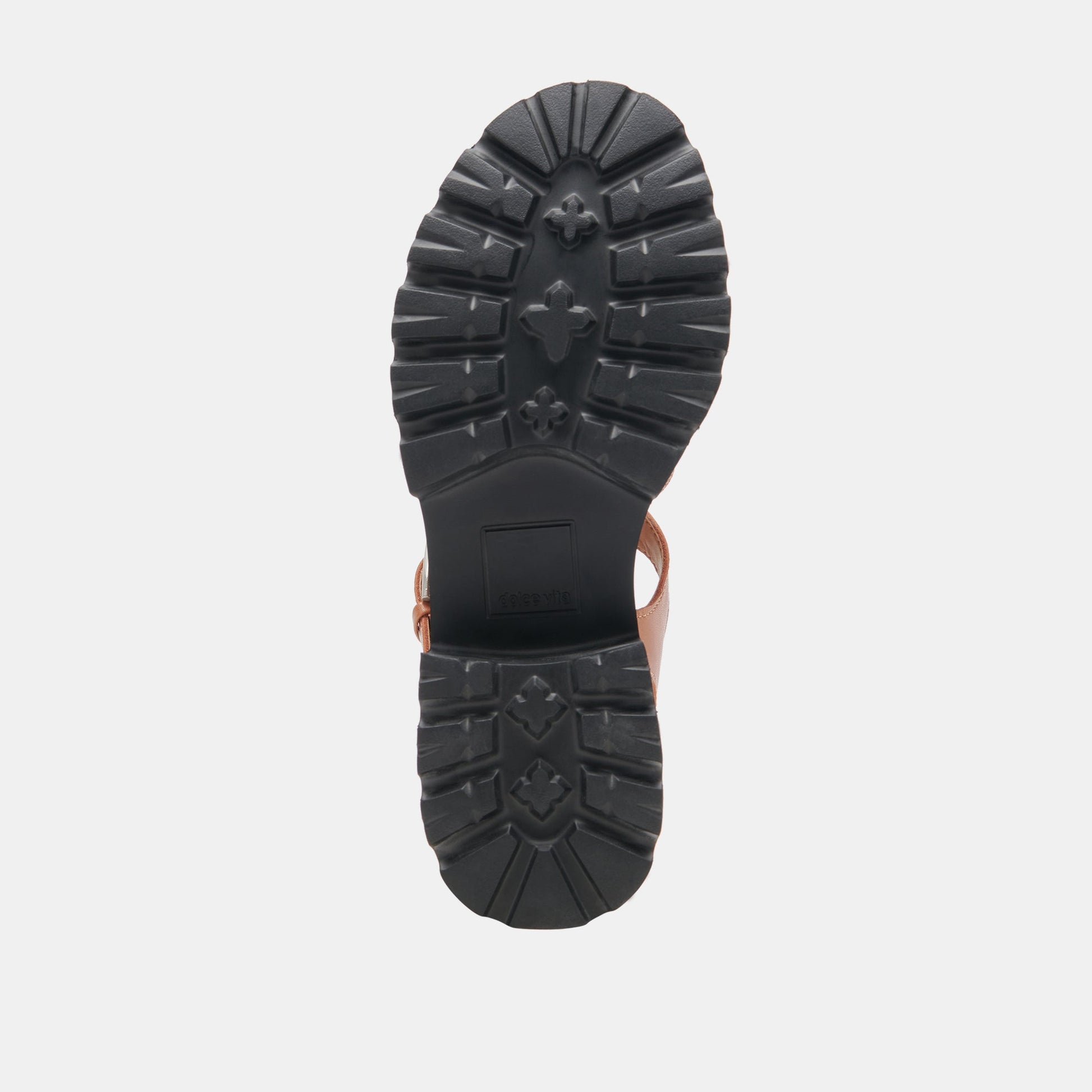 LATICE SANDALS BROWN LEATHER - Dolce Vita