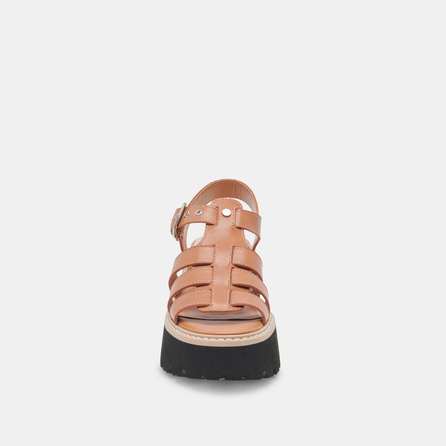 LATICE SANDALS BROWN LEATHER - Dolce Vita